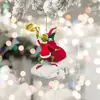 Colgante Creativo del Grinch Navideño Transfronterizo Decoración para Árbol de Navidad Colgante Acrílico Colgante para Espejo Retrovisor de Coche