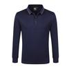 Polo de manga larga con solapa de cobre y amoníaco, casual, deportivo, para ejercicio, transpirable, cómodo, color sólido, combinable con todo, sencillo, cómodo, estampado