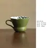Caneca Cerâmica Caramelizada Pintada à Mão com Orquídea, Resistente ao Calor, Master Cup para Mulheres, Xícara de Chá em Formato de Flor com Alça, Conjunto de Chá