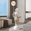 Ornamentos de bandeja de chão de urso de violência entre pais e filhos nórdicos Armário de TV para sala de estar ao lado de decorações de lobby de escritório de sofá