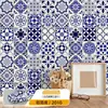 Pegatinas Retro Bohemias Autoadhesivas Impermeables y a Prueba de Moho Pegatinas de Pared Decoración de Renovación de Paredes de Dormitorio Papel Tapiz Ecológico