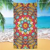 Toalla de playa de microfibra con mandala, bestseller transfronterizo de Amazon, toalla impresa digitalmente, toalla de baño para la playa, toalla de secado rápido