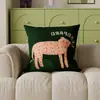 Almofada de Sofá Gato Estilo Vintage para Sala de Estar com Enchimento, Almofada de Encosto para Quarto, Cabeceira, Capa de Almofada para Janela de Canto
