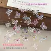 Decoraciones para Uñas con Flores de Mariposa de Resina Color Mixto Hielo Transparente Tridimensional DIY Hecho a Mano Flores de Pedrería Accesorios para Uñas Portátiles Venta al por Mayor
