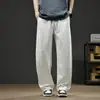 Pantalones casuales para hombre 2026 verano nuevo estilo sueltos finos rectos pantalones de chándal casuales algodón