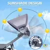 Cama de sol, tres días de sol, campamento al aire libre, cama plegable de doble uso para sentarse/acostarse, parasol, tumbona de playa portátil