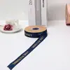 Fita Personalizada 2,5cm Fio de Ouro Inglês com Rosca Caixa de Presente Embalagem de Bolo de Confeitaria Fita de Laço