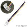 Conector de Doble Cabeza de 23456 Pines 5050 3528 Versión Pelada Conector de Tira de Luz Rápido Sin Soldadura Monocromático 10Mm8M