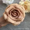 Cabeça de Flor Rosa Cabeça de Flor Rosa Diamante Decoração Cabeça de Flor Rosa Decoração de Parede Flor Artificial Cabeça de Flor Casamento Flor Cabeça DIY Grampo de Cabelo Flor Cabeça