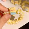 Mermelada de Mantequilla~ Lindo Oso Pequeño Lazo para el Cabello para Mujeres, Diadema de Alta Gama, Accesorio para el Cabello, Scrunchie Grande