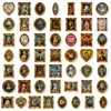 50 piezas de pegatinas para agenda de estilo europeo con temática de animales, compra directa transfronteriza, pegatinas decorativas para agenda personalizadas de estilo aristocrático clásico