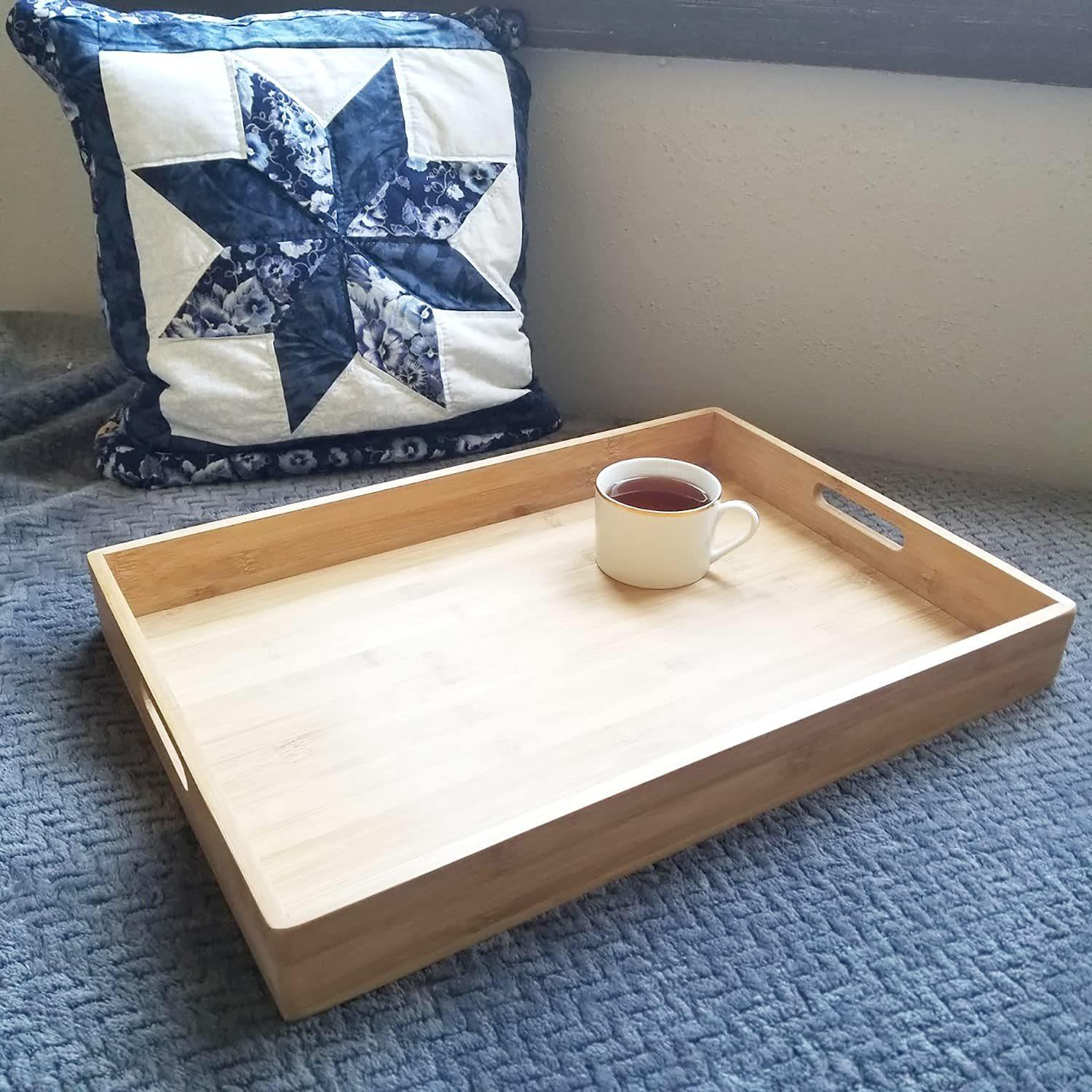 竹质烧烤托盘长方形家用竹制提手盘子酒店茶盘水杯盘上菜竹木盘子
