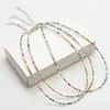 Collar de cuentas de arroz pequeño de venta caliente transfronterizo apilable accesorios de joyería DIY estilo étnico personalizado estilo bohemio cristal