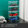 Hot Wheels Matchbox Domica Modelo de Coche de Juguete 1:Caja de almacenamiento a prueba de polvo para 64 coches, juguetes para niños