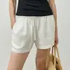 Estos Shorts Casuales de Cáñamo Lavado Estilo Americano con Cordón 2026 Verano Nuevo Estilo Temperamento Perezoso Casual Versátil