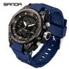 En stock Explosiones Reloj de Estudiante de Alto Valor AliExpress Transfronterizo Tendencia Electrónica Moda Reloj Multifuncional de Doble Pantalla