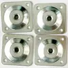 Conector plano de cuatro lados con conector cuadrado de hierro engrosado para pata de sofá, banco, mesa y silla, conector de pata de madera, fijación