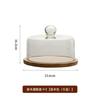 Venta Caliente Transfronteriza Cubierta de Vidrio de Alto Valor Exhibidor de Frutas Panes Postres para el Té de la Tarde Plato Transparente a Prueba de Polvo para Frutas Estante para Pasteles