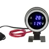 Medidor Redondo LED Modificado para Coche 10MM Medidor de Temperatura de Agua para Coche Medidor Digital Redondo de Temperatura del Agua Medidor LED