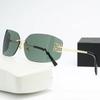 Gafas de sol de celebridad de internet estilo Zhang Yuanying, gafas de sol sin montura de lente curva de alta calidad, gafas de sol protectoras solares personalizadas para mujer
