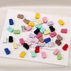 Cuentas de Letras de Aleación Coloridas Pintadas en Spray, Cuentas Sueltas, Cadena para Teléfono Móvil Hecha a Mano DIY, Llavero, Accesorios para Funda de Teléfono Móvil