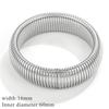 Anillo de Moda para Mujer Estilo Europeo y Americano Acero de Titanio Exagerado Hueso de Serpiente Pulsera Elástica Multi-Anillo Elegante Personalizado Serpiente Pulsera Impermeable