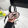 Bolsa Mini Quadrada Plissada com Laço da Moda para Mulheres 2025 Nova Bolsa Transversal de Ombro Único de Alto Valor Mochila para Meninas