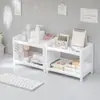 Prateleira de Armazenamento Espessa para Cozinha, Prateleira de Chão para Armazenamento de Banheiro, Prateleira Organizadora de Banheiro de Múltiplas Camadas, Prateleira de Armazenamento para Cosméticos de Mesa
