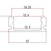 Luz Linear LED Embutida Canal de Alumínio Linear em U Tira de Fonte de Luz Lateral Específica para Exportação 1707