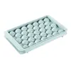 Caixa de Gelo com 33 Compartimentos Molde de Cubo de Gelo de Plástico Gelo em Bola Caseiro Caixa de Gelo Picolé Molde de Picolé com Tampa Bandeja de Gelo em Bola