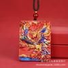 Colgante de montaña Thangka pintado con cinabrio de mina cruda, fantasma de gasto para hombres y mujeres, este año de vida, Dios de la Riqueza, marca Dragón, transmisión en vivo, bienestar
