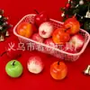 Fábrica Modelo de Manzana Artificial de 3.5cm Roja 35 # Manzana Pequeña Manzana Verde Espuma Fruta Falsa Accesorios Manzana Decorativa