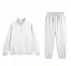 Conjunto Esportivo Casual Tendência Marca Nova Cruzamento Primavera/Outono 2026 Gola Alta Meio Zíper Manga Longa Liso Corrida Fitness Esporte