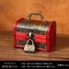 Mini Caixa de Armazenamento Vintage Estilo Chinês Caixa de Joias Embalagem de Joias Caixa de Presente Artesanato em Madeira Adereços de Cinema e Televisão