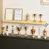 Estante de exhibición de pared de honor, estante recto de montaje en pared, estante de empresa para exhibir trofeos, certificados, medallas, estante de almacenamiento de montaje en pared