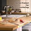 Tábua de Corte Acrílica Transparente para Bancada de Cozinha Antiderrapante Grande Protetor de Bancada Utensílios de Cozinha