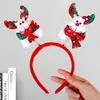 Faixas de Cabeça e Tiara de Natal para Adultos e Crianças, Faixas de Cabeça de Natal com Galhos, Acessórios de Cabeça de Natal
