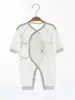 Mono de Modal para Bebé Recién Nacido Estilo Verano Delgado Unisex Pelele de Bebé Ropa para Recién Nacidos 0-1 Mes Conjunto Estilo Monje