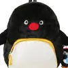 Linda Bolsa Cruzada de Peluche de Pingüino Gordito de Dibujos Animados para Niñas, Nueva Mochila Ligera de Peluche para Estudiantes de Otoño e Invierno