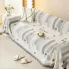 Funda de sofá engrosada estilo bohemio, adecuada para todas las estaciones, chenilla, antiarañazos de gato, funda de sofá de una pieza