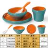 Melamina louça restaurante hotel imitação comercial porcelana pequena tigela de arroz anti-queda quente panela restaurante conjunto de quatro peças de plástico bowl set