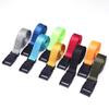 Cinturón de sujeción con hebilla en stock, cinturón tejido de nailon de color, cinturón de sujeción ajustable, cinturón de fijación para equipaje de exterior, brida