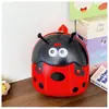 Mochila Infantil Transfronteriza Dibujos Animados 3D Mariquita Guardería Bebé Mochila Escolar Niños y Niñas Mochila de Caparazón Duro Moderna