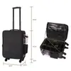 Estuche de Maquillaje Transfronterizo de Gran Capacidad para Maquilladores, Estuche de Almacenamiento Multifuncional Profesional para Uñas y Extensiones de Pestañas, Maleta de Carrito Portátil Multicapa