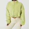 Chaqueta deportiva de lana olímpica de otoño e invierno, cuello alto, suéter holgado con cremallera y cordón, moda para chicas calientes Jian, ropa de mujer europea y americana engrosada