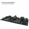 Suporte de Exibição de Joias Tecido de Seda Tailandesa Jade Esmeralda Adereços de Exibição Brincos Pingentes Anéis Colares Ornamentos Rack de Joias