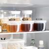 483 Caja de Almacenamiento para Productos Nuevos con Asa Caja Transparente Caja de Almacenamiento para Refrigerador Caja de Almacenamiento con Tapa para Comercio Electrónico Transfronterizo