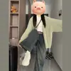 Jeans de Pierna Ancha para Chica Gordita de Tallas Grandes Estilo Retro Americano Pantalones Mop Rectos Sueltos de Cintura Alta Nuevos Primavera y Otoño 2025