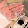 Collar Colgante de Trebol Hueco con Circonita Dorada para Mujer, Cadena Larga para Suéter de Lujo Ligero de Nicho de Gama Alta