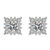 Pendientes de Copo de Nieve Brillantes de Plata Jin Jiahua Nuevos Pendientes para Mujer Diamante 1 quilate Pendientes Pendientes En Vivo con Productos